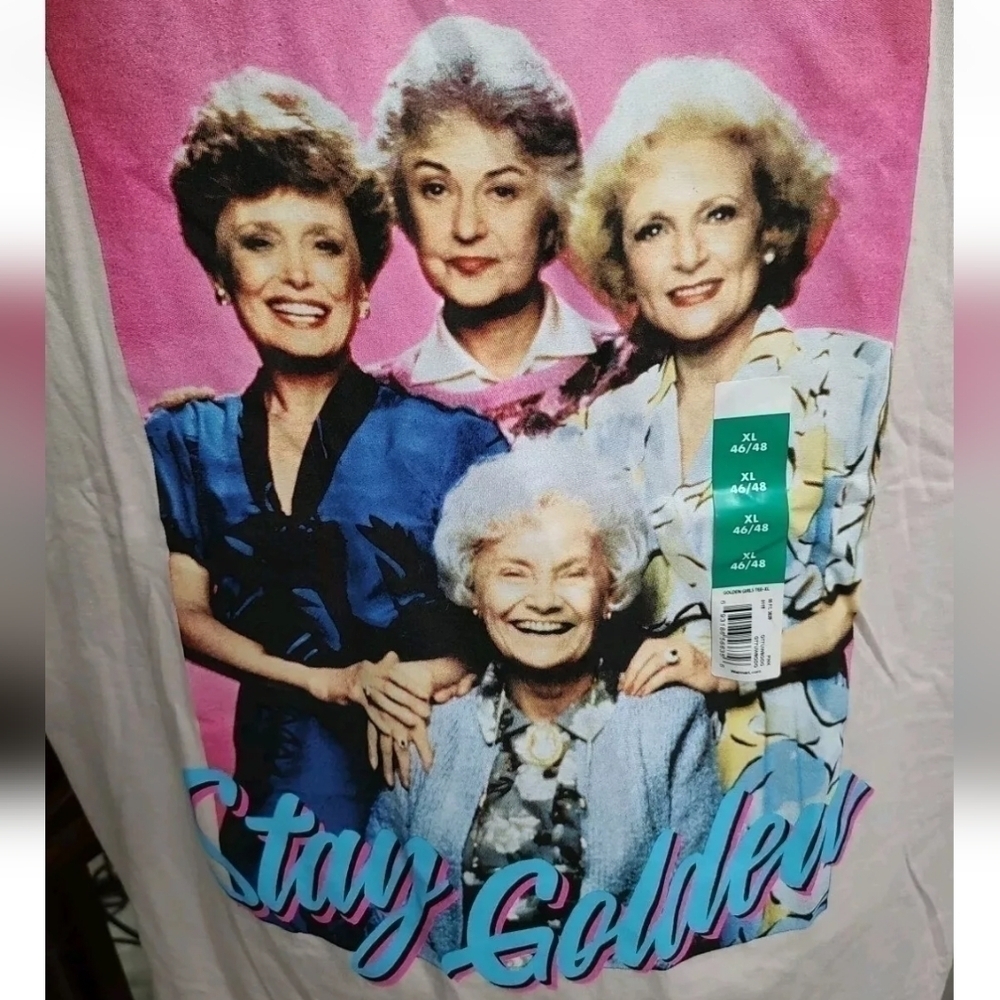 The Golden Girls Mens Stay Golden Pink Tee NWT (2 XL's & 1 3XL now available)!! - Picture 6 of 9